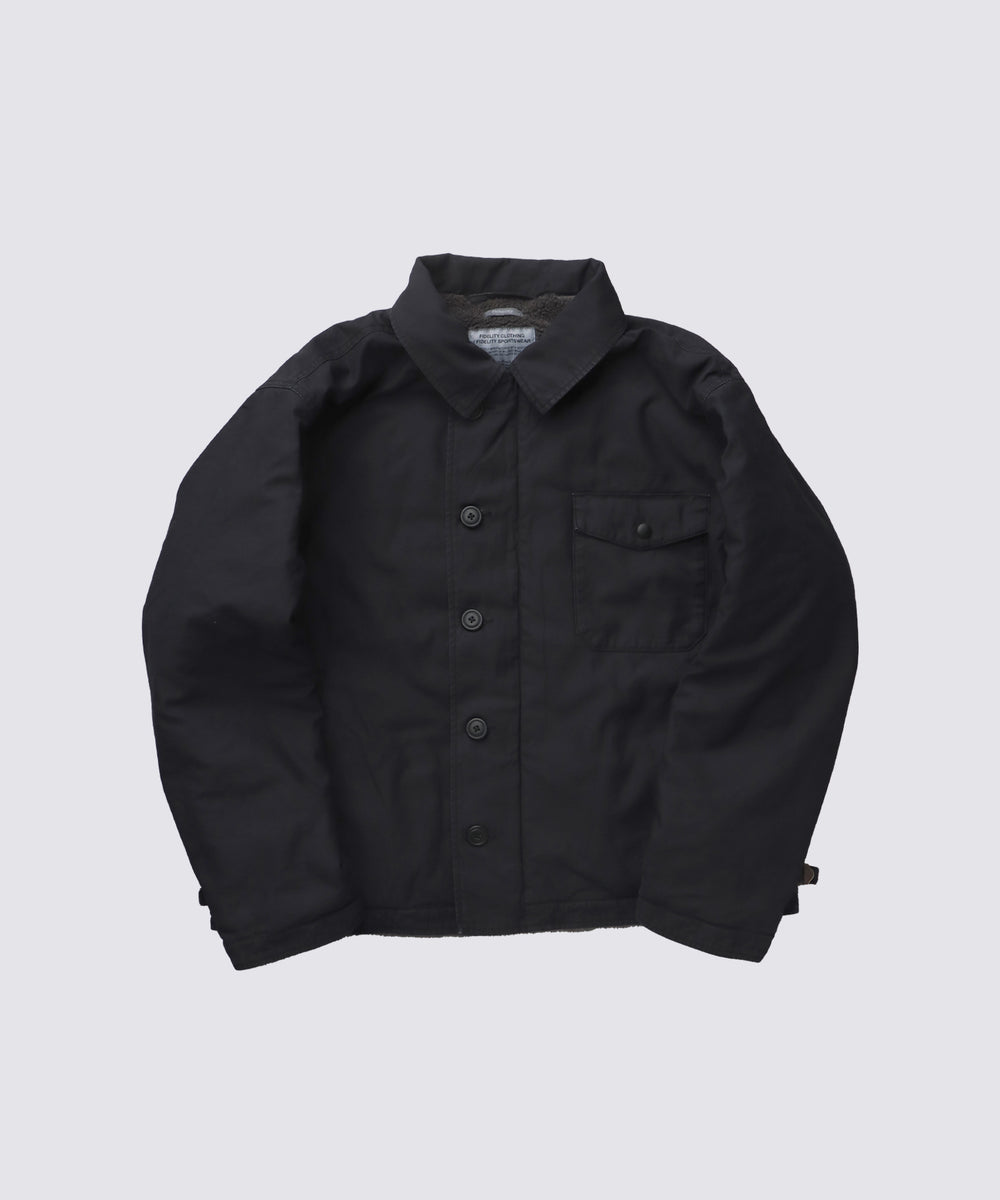 OVER DYE A2 DECK JACKET (Black) | A-2デッキジャケット – FIDELITY