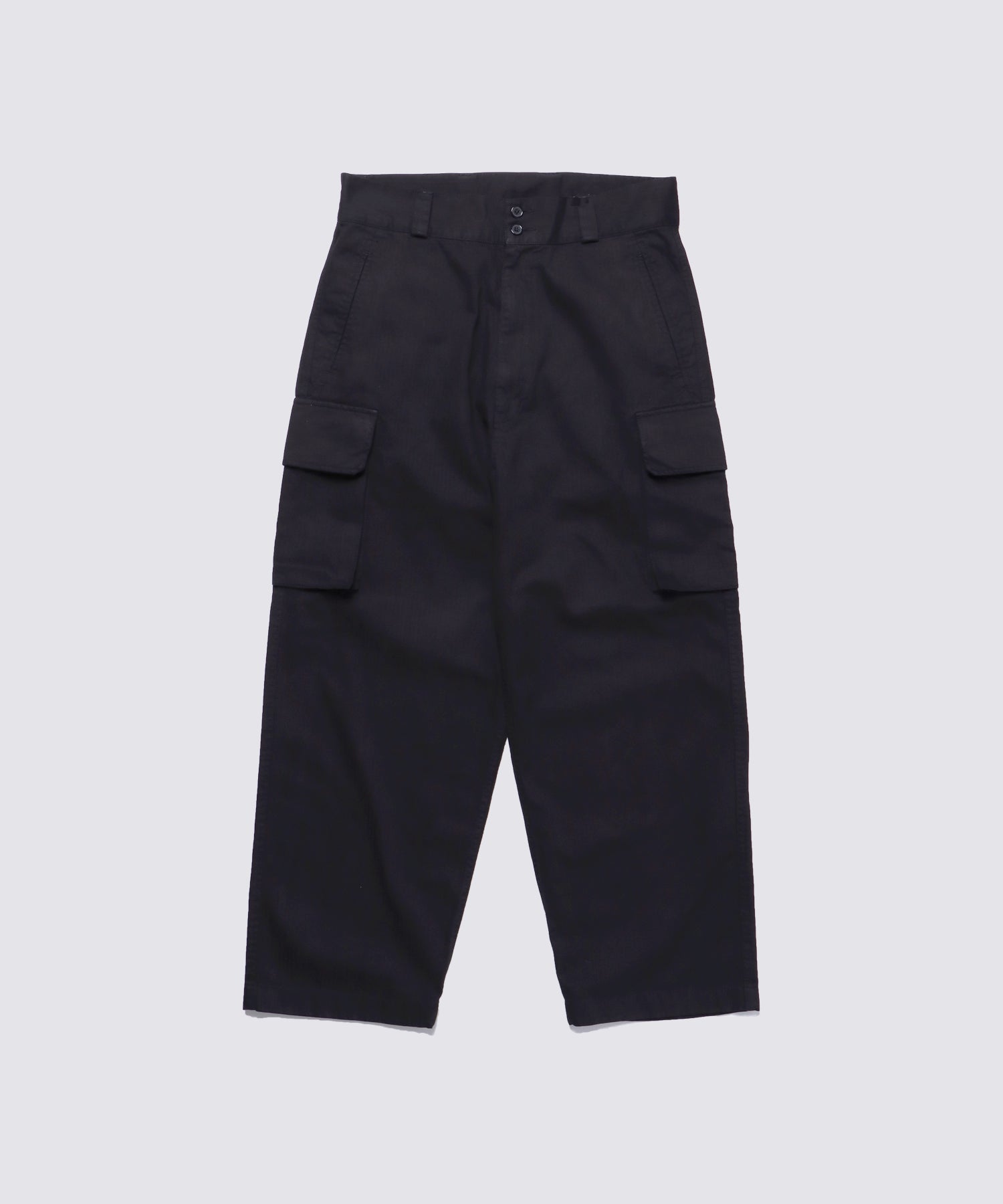 MILITARY TWILL CARGO PANTS (Black)｜ツイルカーゴパンツ