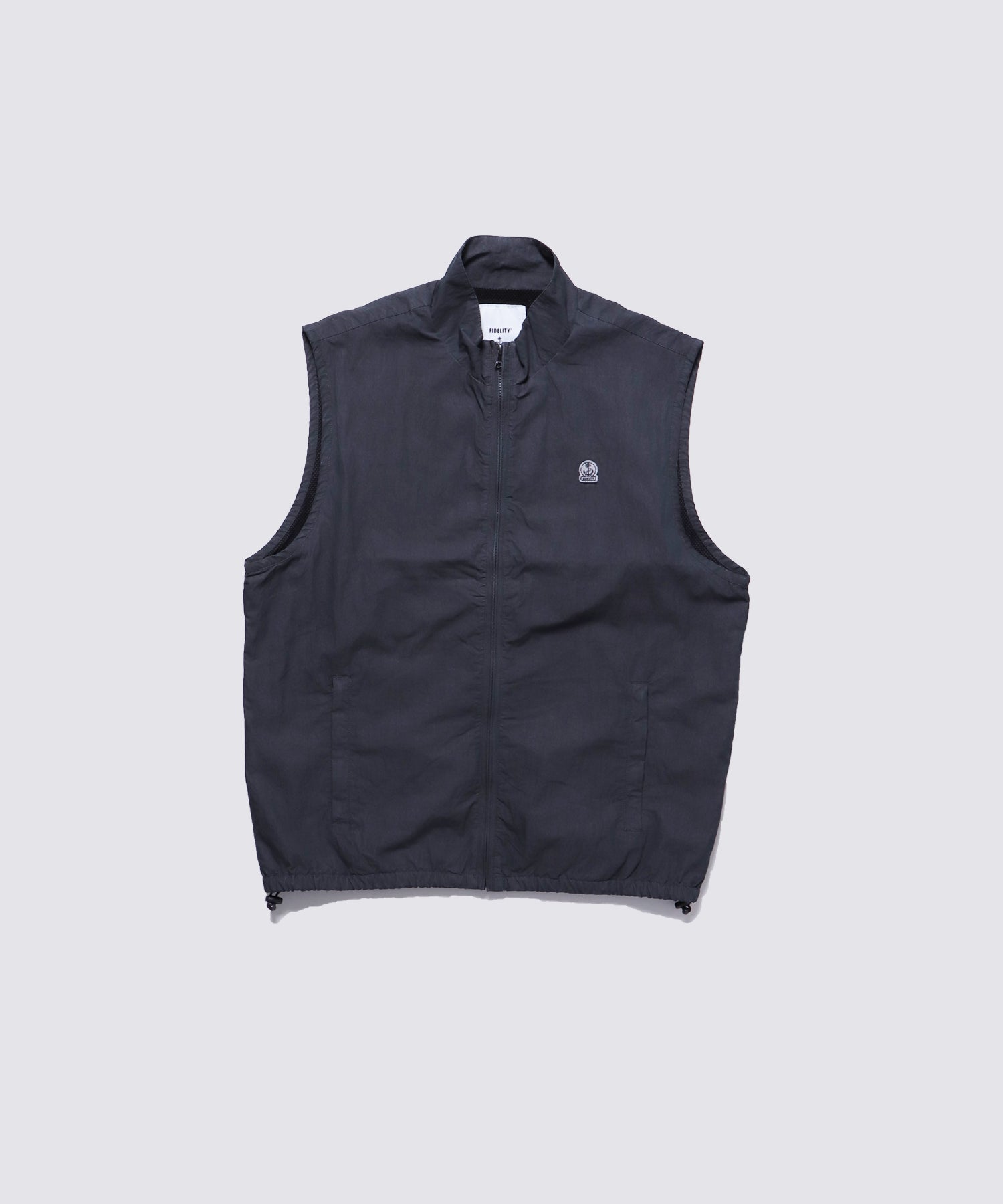 C/N ZIP STAND VEST (sumikuro)