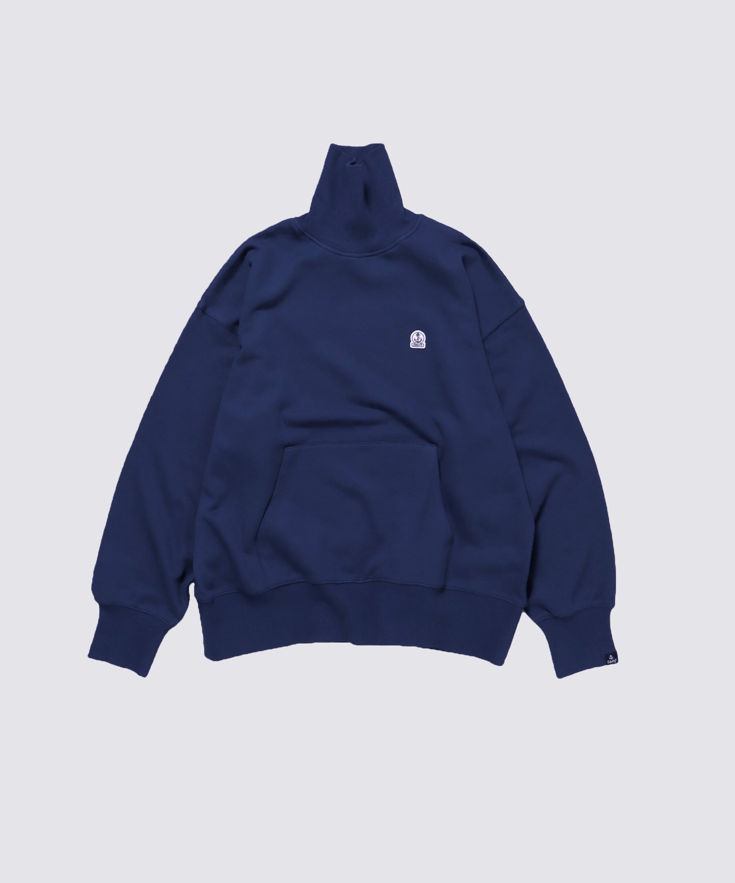 ANCHOR PATCH N/C SWEAT MOCKNECK (D.Blue)｜モックネックスウェット