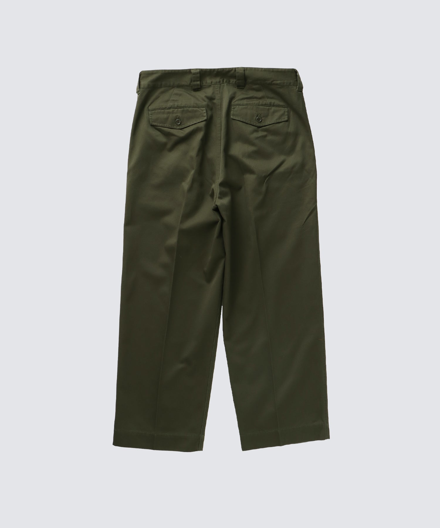 2TUCK TWILL TROUSERS PANT (Khaki) | トラウザーパンツ – FIDELITY