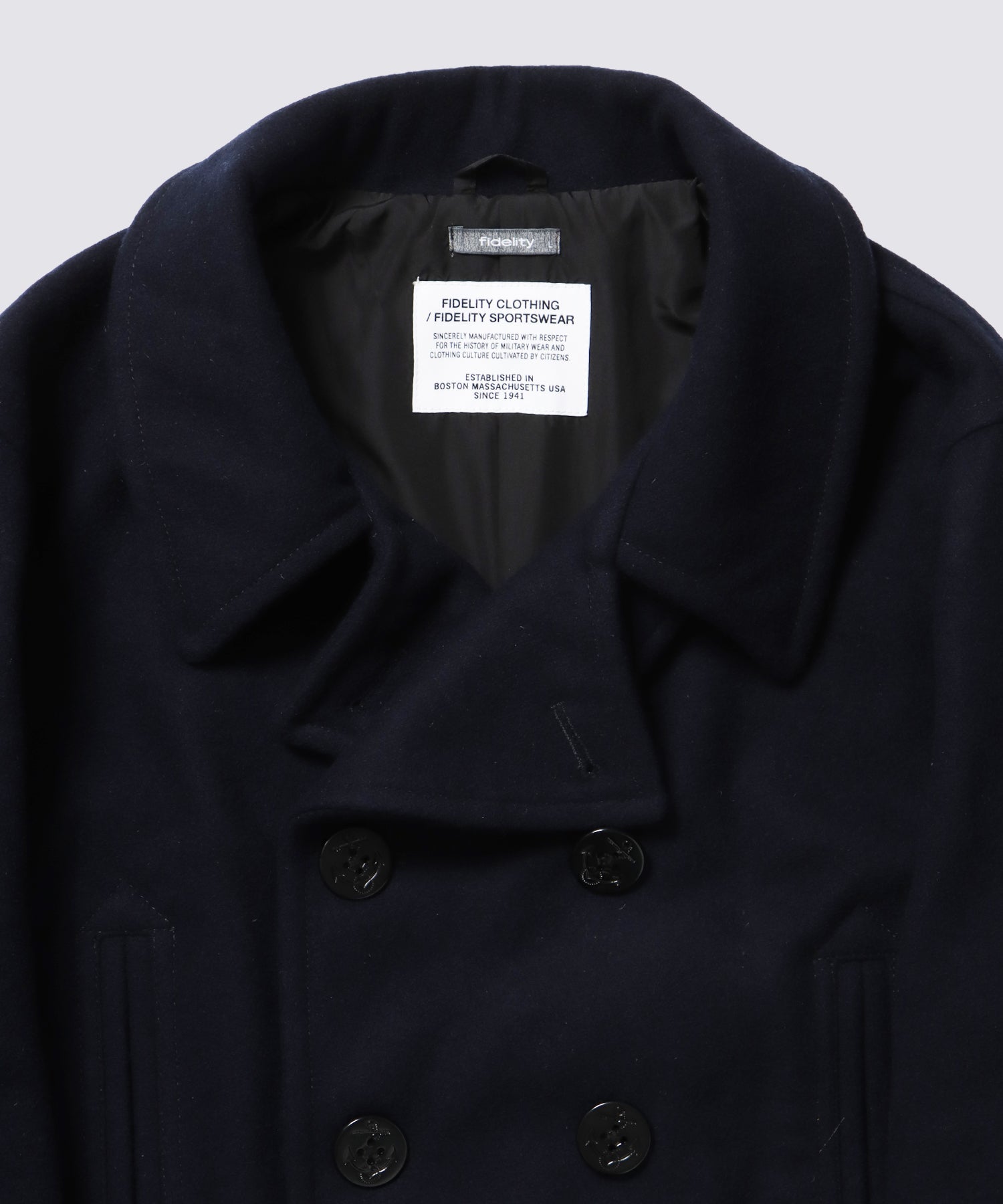 10B PEA COAT (Yankee Navy)｜Pコート – FIDELITY