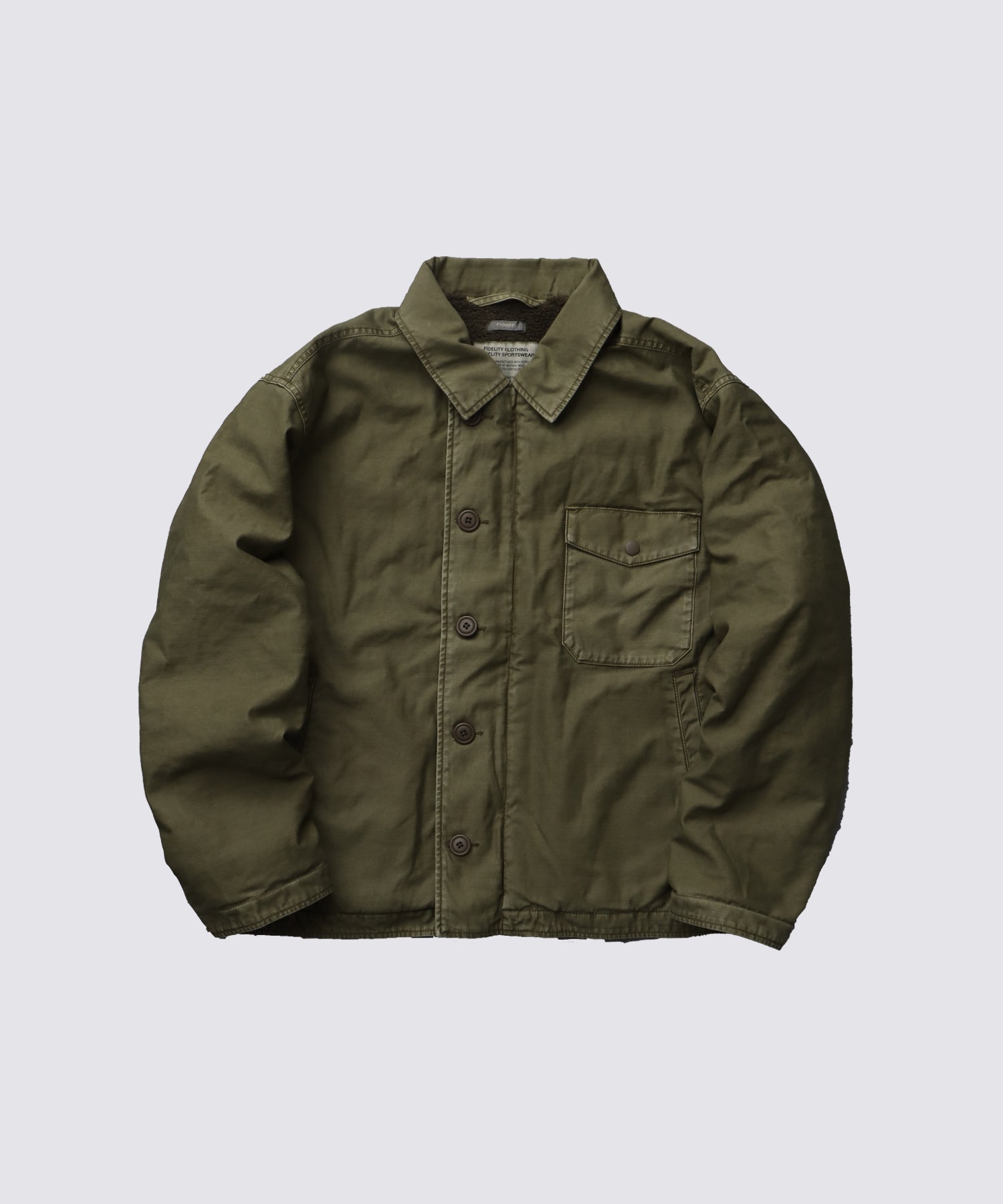 A2デッキジャケット 11月下旬お届け予定》OVER DYE A2 DECK JACKET (Khaki) | A-2デッキ