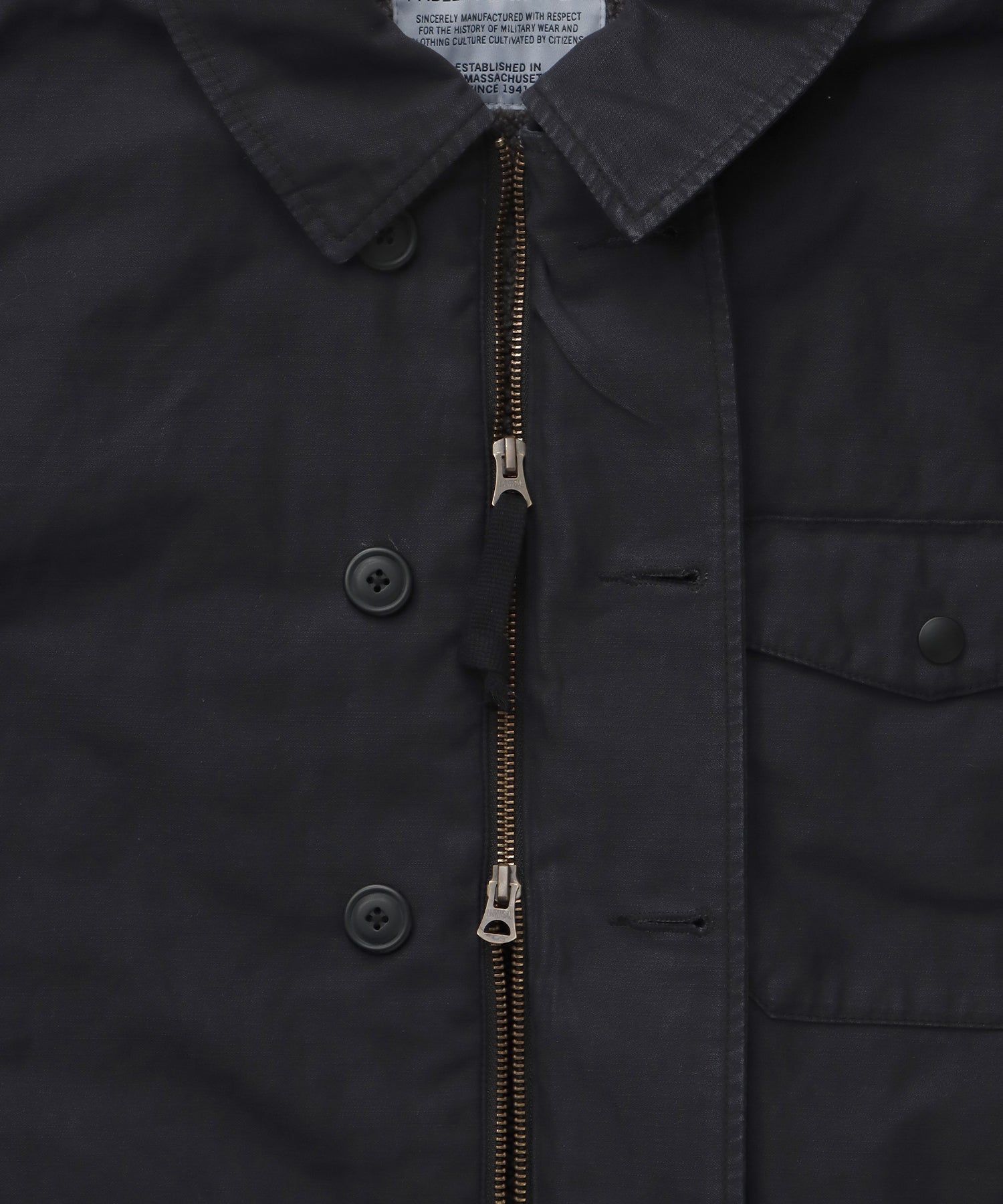 OVER DYE A2 DECK JACKET (Black) | A-2デッキジャケット – FIDELITY