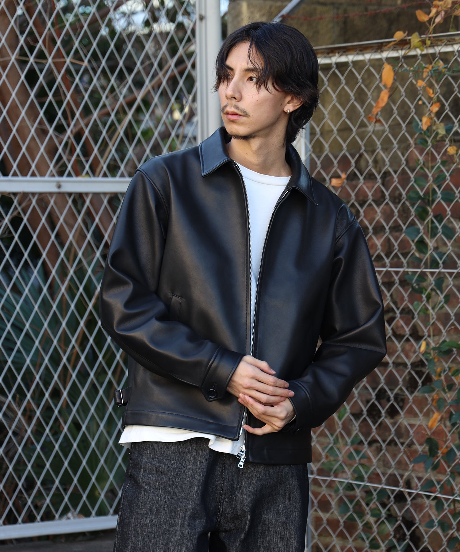 LAMB LEATHER ZIP BLOUSON | ラムレザージャケット – FIDELITY