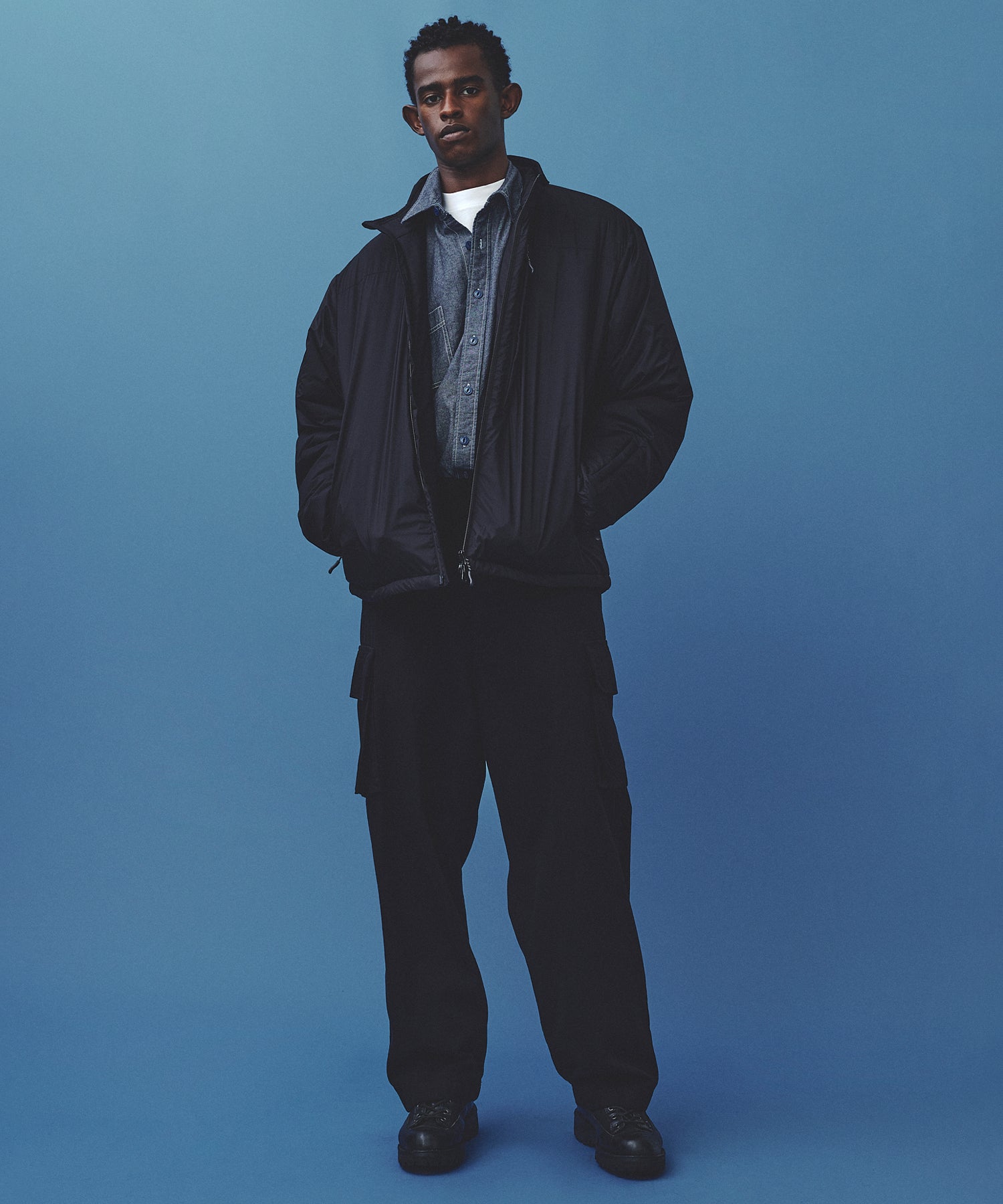 PRIMALOFT INSULATED JACKET (Black) | プリマロフト中綿ナイロン