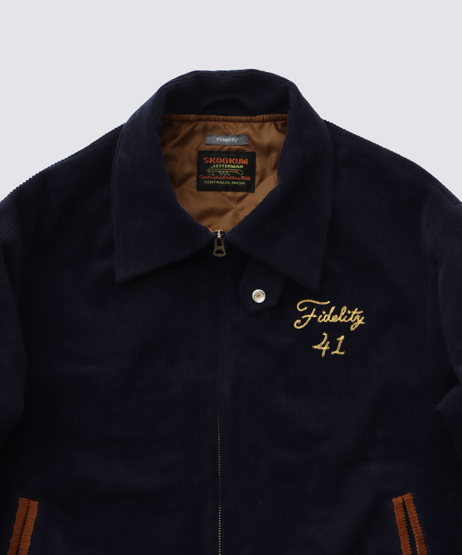 FIDELITY X SKOOKUM CORDUROY BLOUSON (Navy) | コーデュロイジャケット
