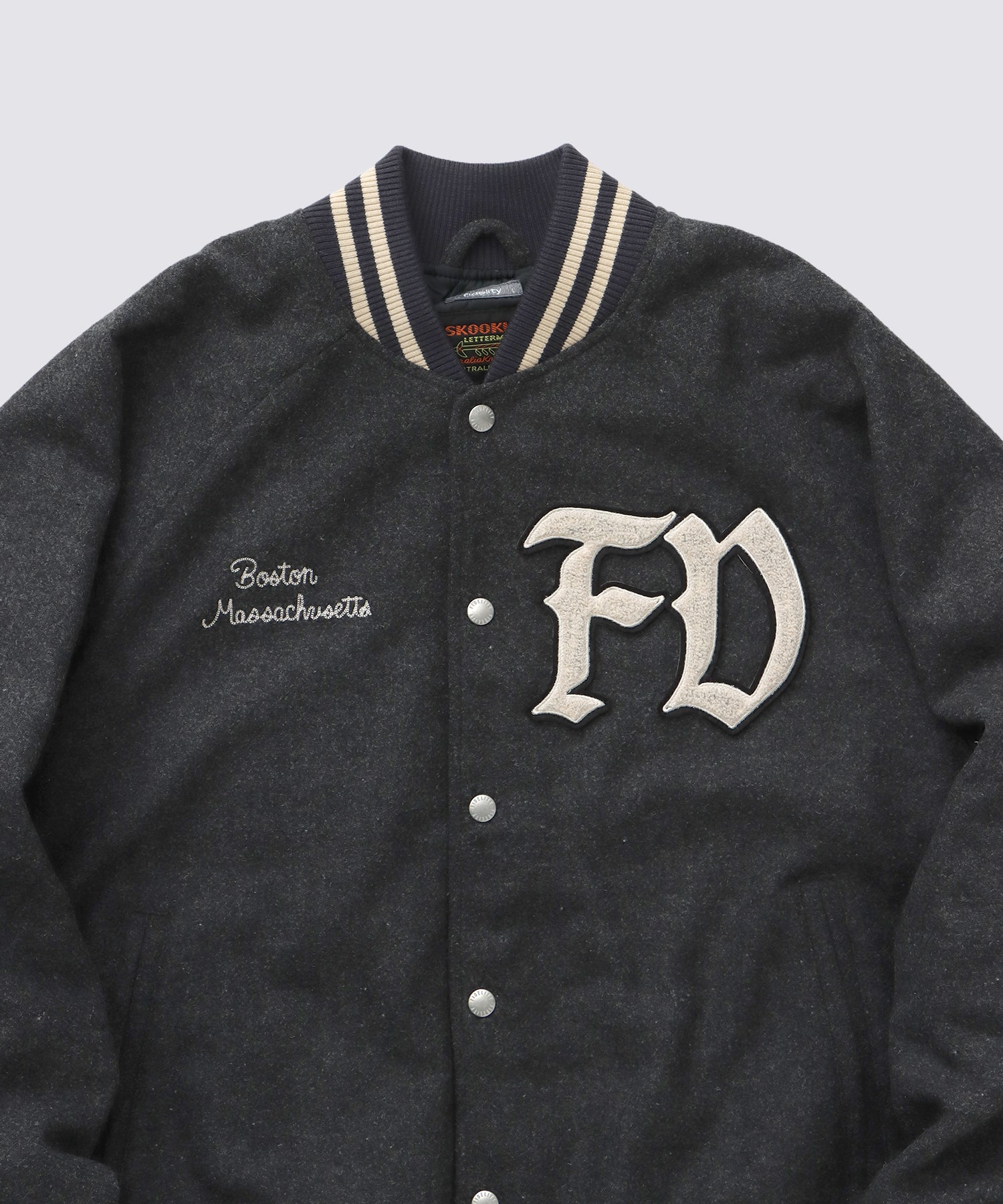 FIDELITY X SKOOKUM WOOL STUDIAM JACK (Charcoal) | ウールスタジャン