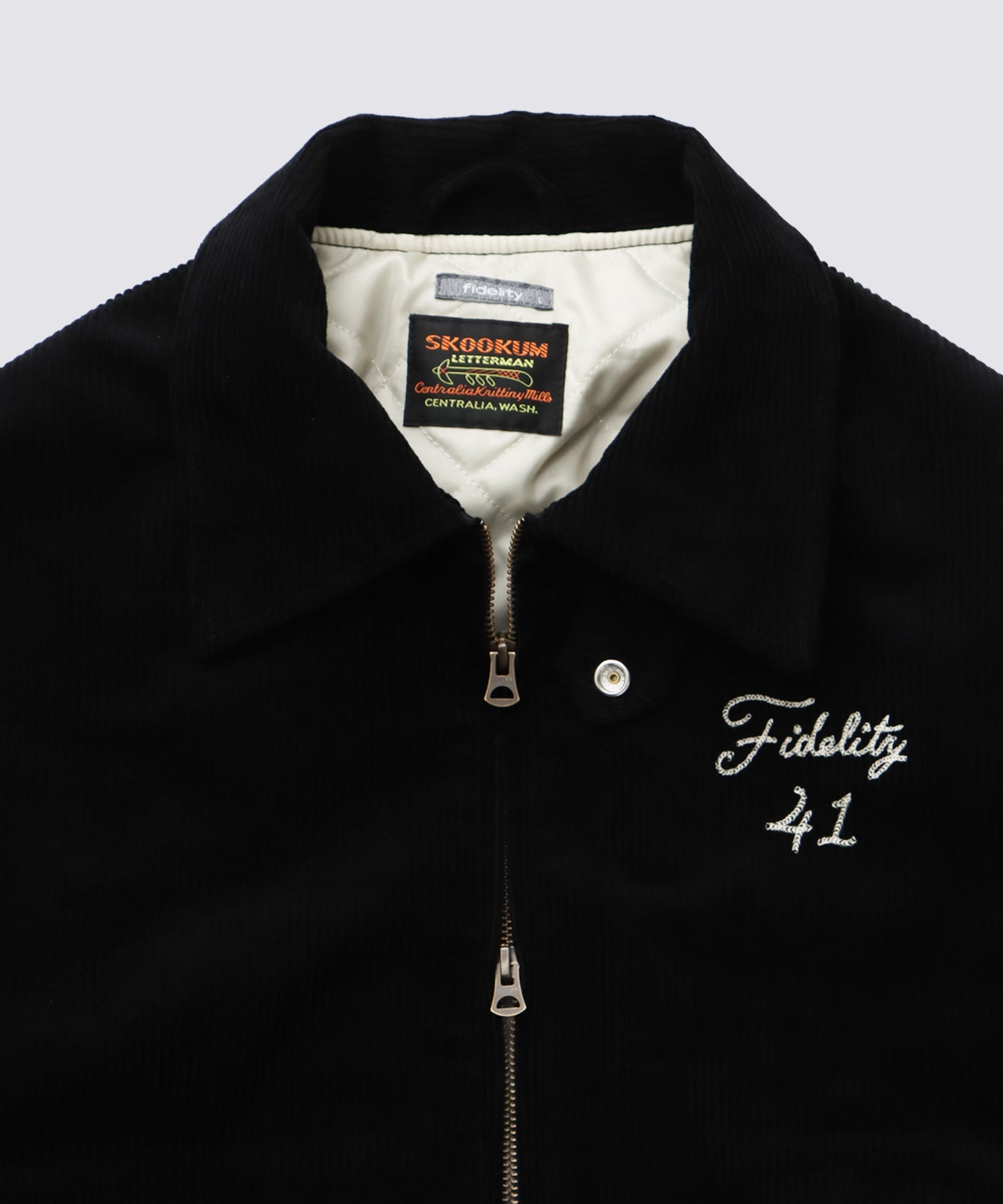 FIDELITY X SKOOKUM CORDUROY BLOUSON (Black) | コーデュロイジャケット