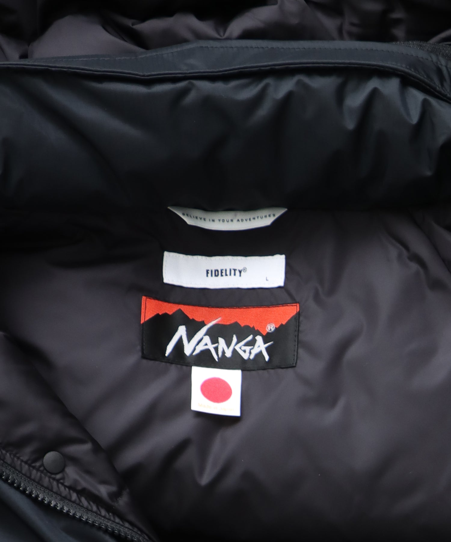 NANGA x FIDELITY] 3LAYER DOWN JACKET (Black) | ナンガコラボダウンジャケット