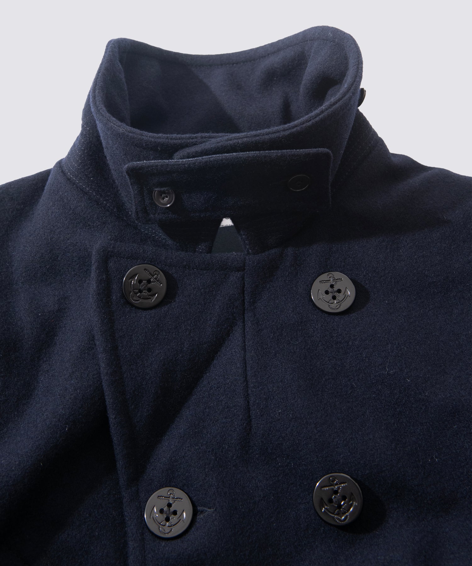 FIDELITY × BLUE BLUE 10B PEA COAT (Yankee Navy)