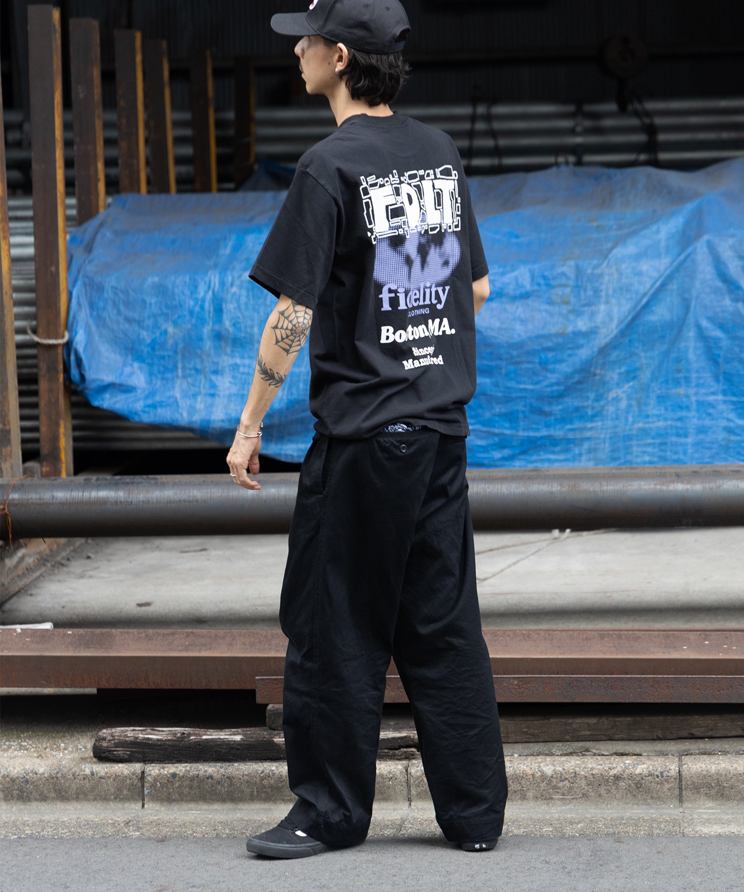 2TUCK TWILL TROUSERS PANTS (Black) | トラウザーパンツ – FIDELITY