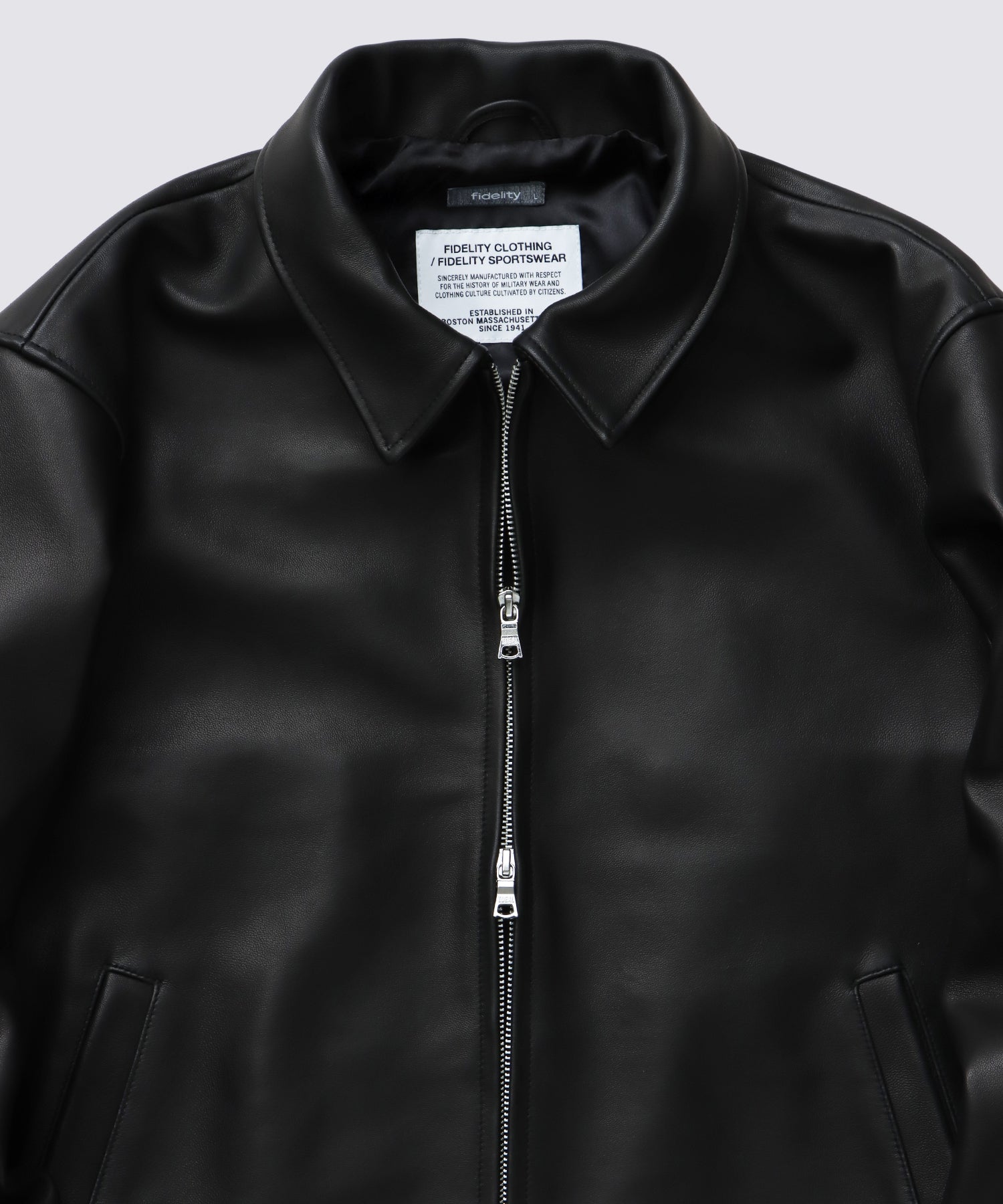LAMB LEATHER ZIP BLOUSON | ラムレザージャケット – FIDELITY