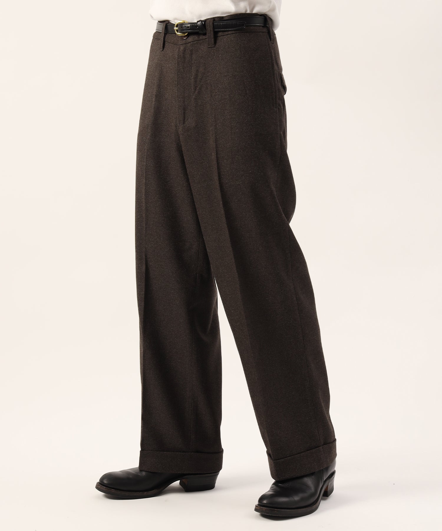 Serge Trousers (Brown) | クラシックトラウザー – FIDELITY
