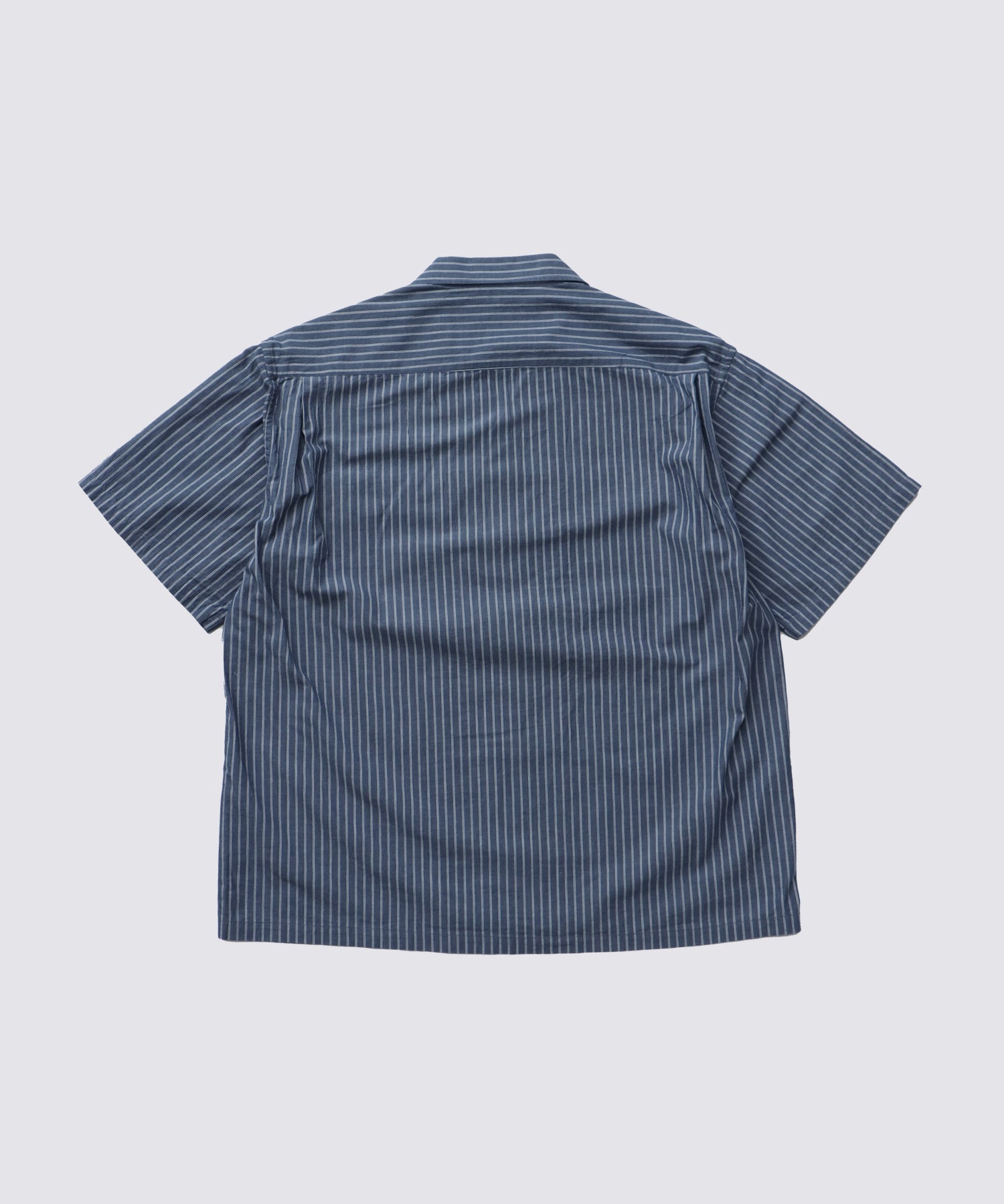 VINTAGE STRIPE OP SHIRT (Navy) | 半袖ストライプシャツ – FIDELITY