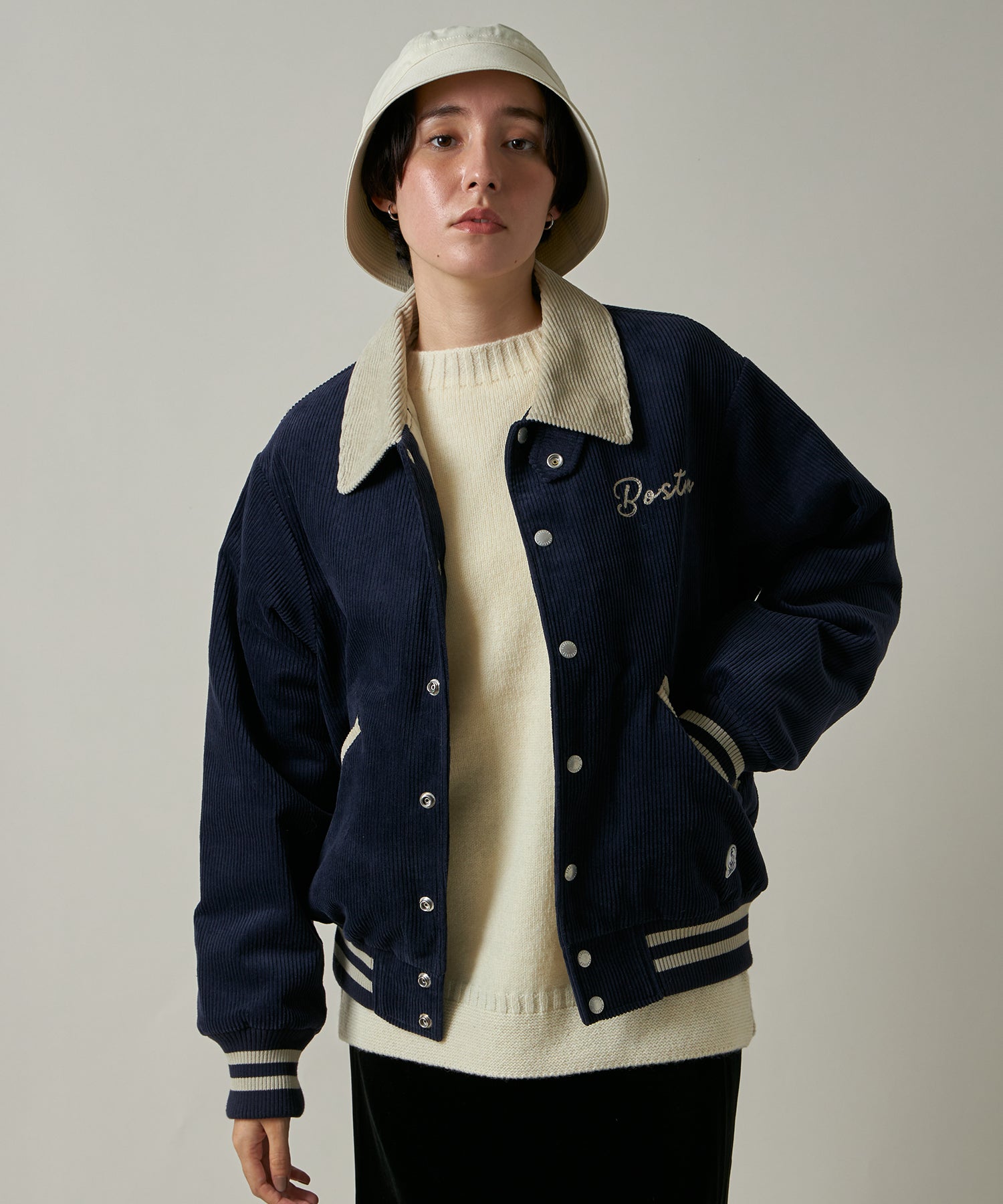 FIDELITY X SKOOKUM] AWARD JACKET (Navy)｜コーデュロイジャケット
