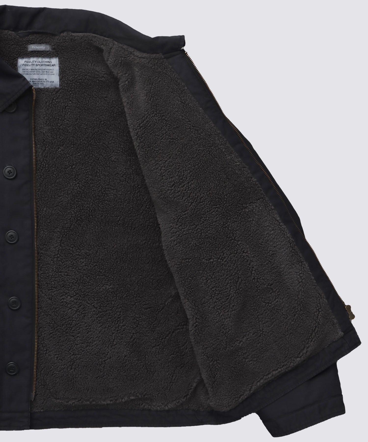 OVER DYE A2 DECK JACKET (Black) | A-2デッキジャケット – FIDELITY