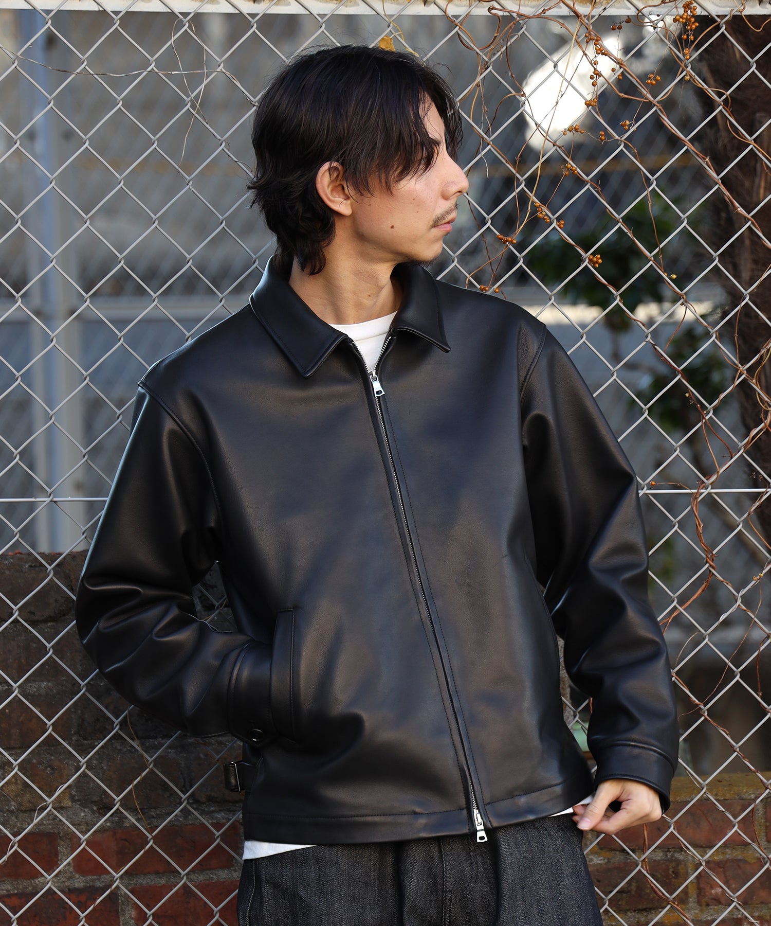 LAMB LEATHER ZIP BLOUSON | ラムレザージャケット – FIDELITY