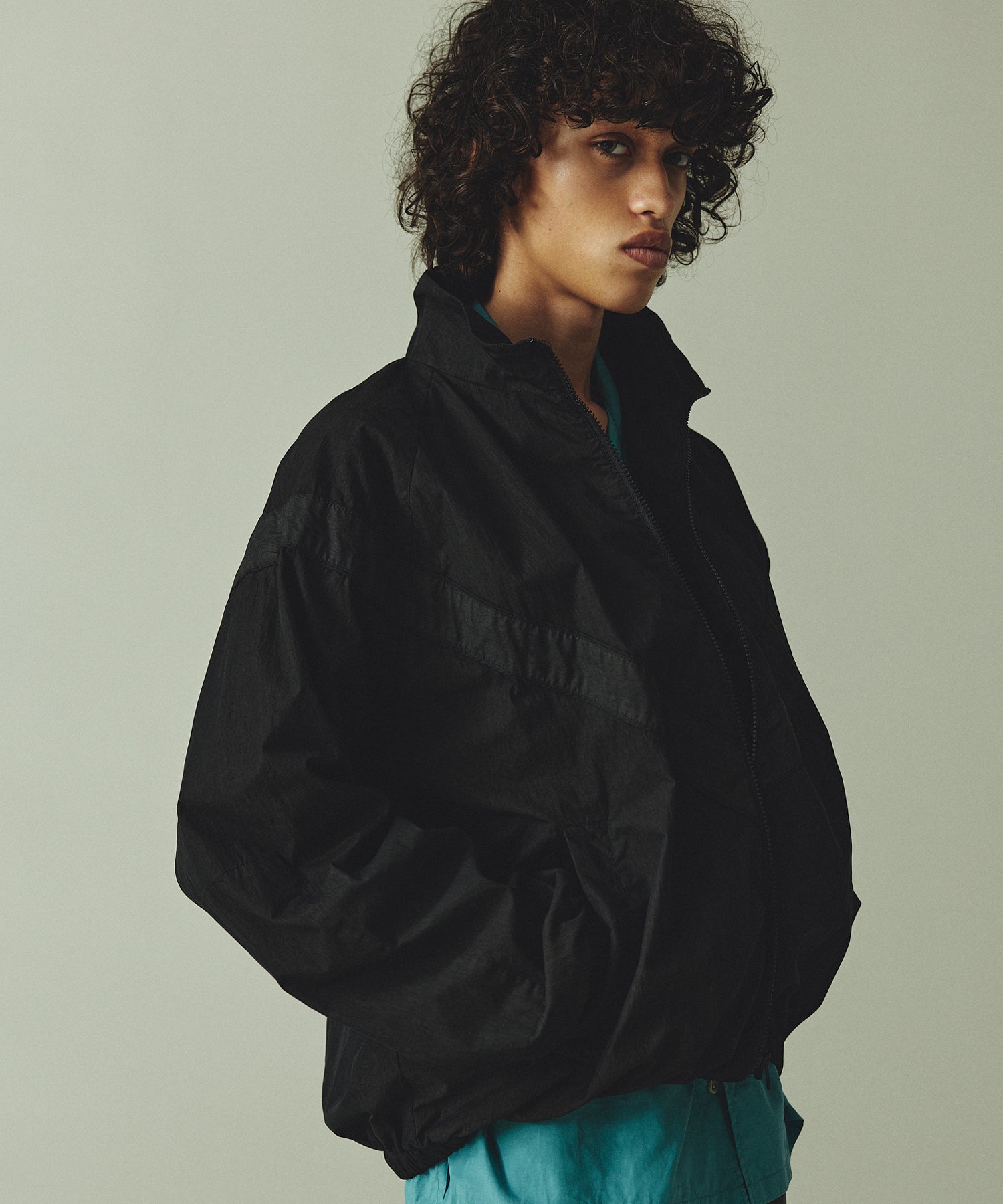 C/N OVER-DEYD TRAINING JACKET (Black) | トレーニング