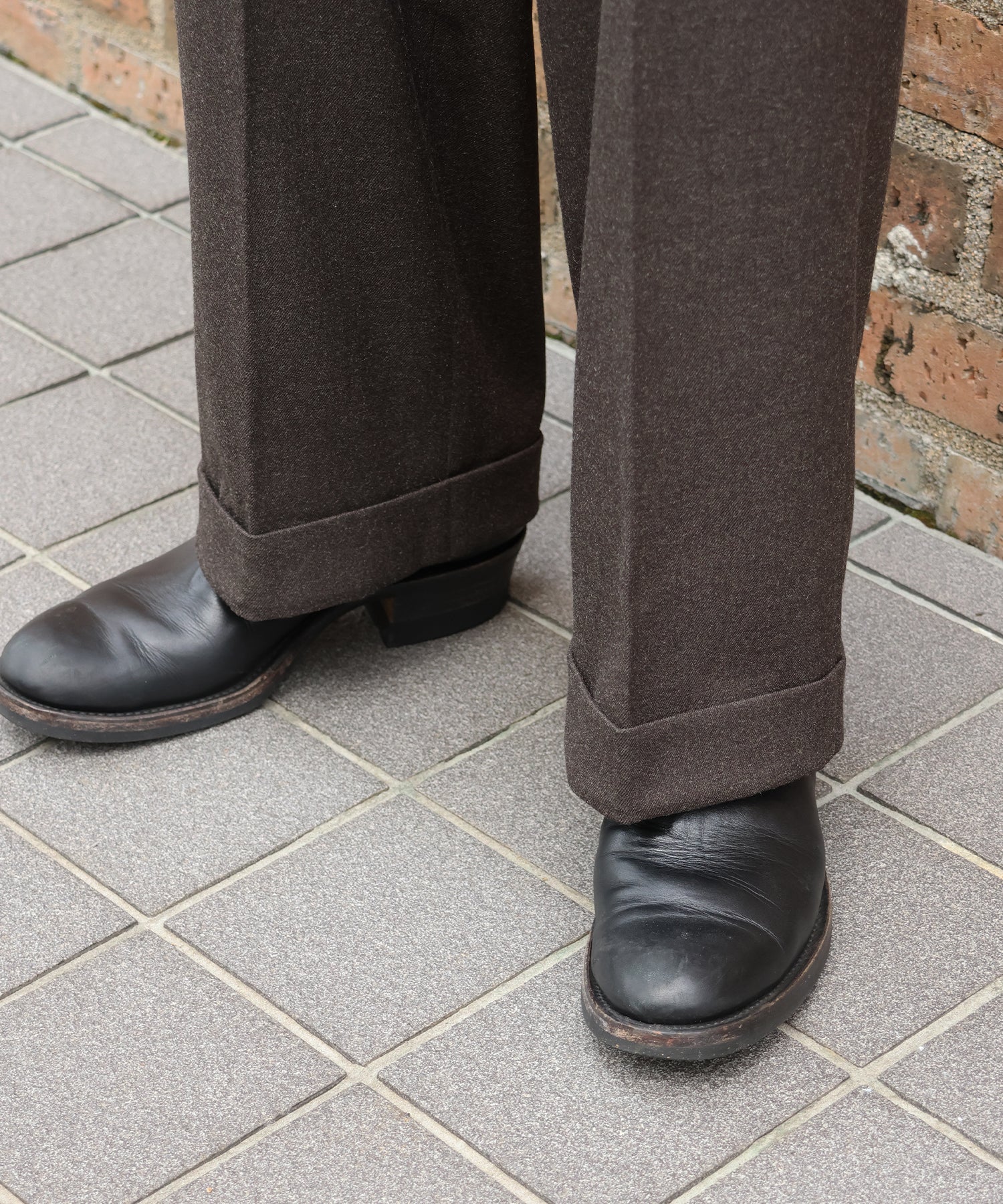 Serge Trousers (Brown) | クラシックトラウザー – FIDELITY