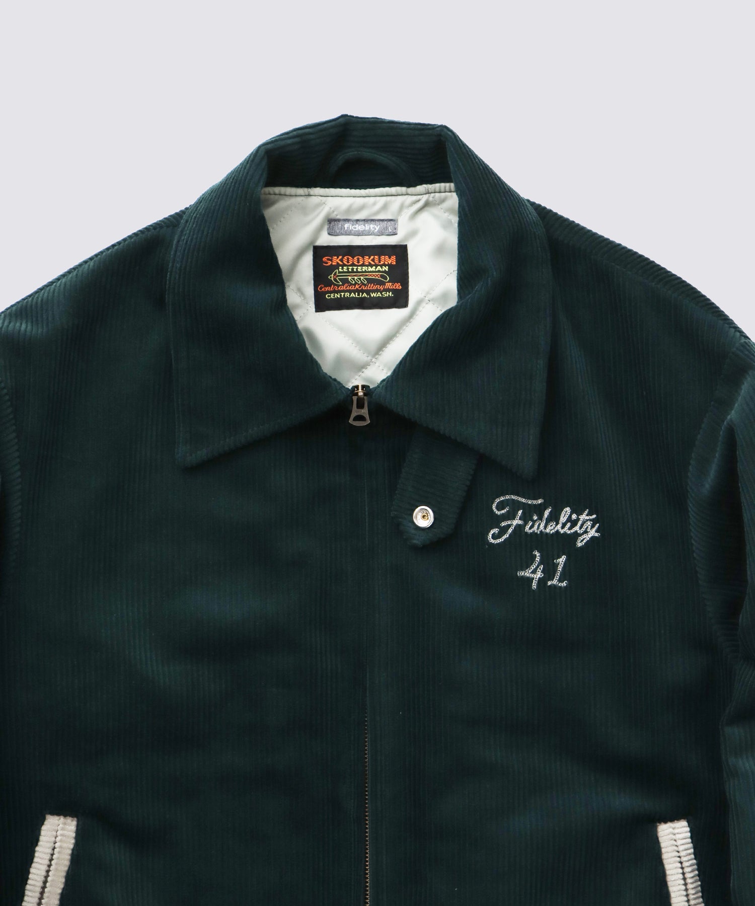 FIDELITY X SKOOKUM CORDUROY BLOUSON (Dark Green) | コーデュロイ