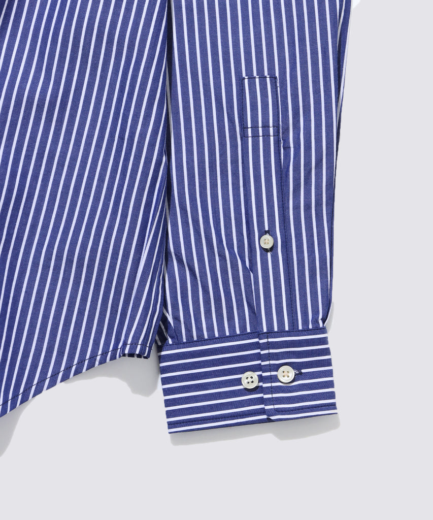 BUTTON DOWN SHIRT (Navy Stripe)