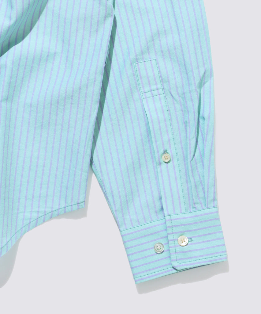 BUTTON DOWN SHIRT (Mint Stripe)