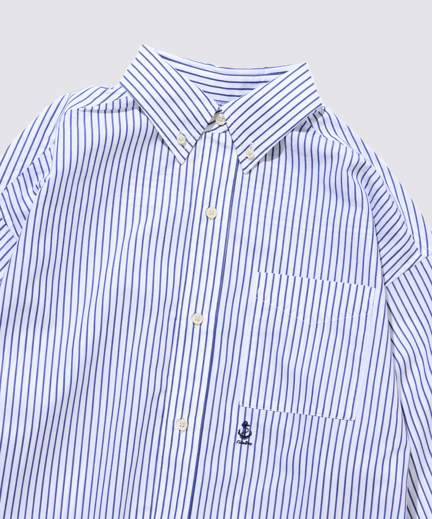 BUTTON DOWN SHIRT (Off White Stripe)