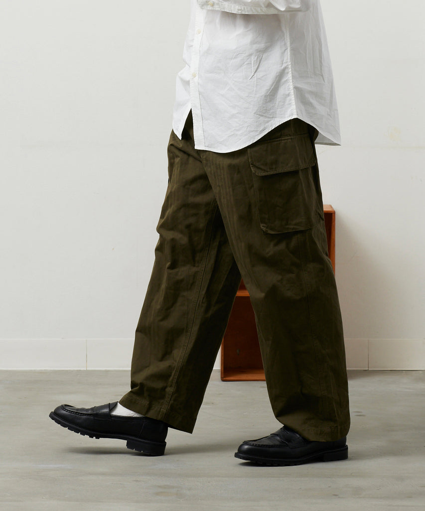 MILITARY TWILL CARGO PANTS (Olive)
