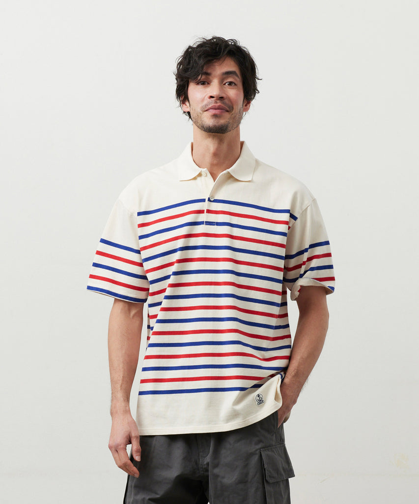 PANEL BORDER S/S POLO (Tricolor)